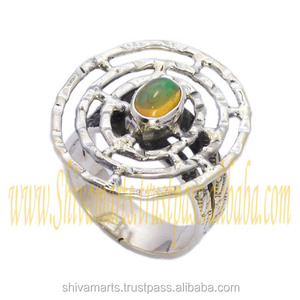 925แฮนด์เมดแหวนเงินสเตอร์ลิงตลอดไปเครื่องประดับแฟนซีอัญมณีโอปอลเอธิโอเปีย - Product Image 2