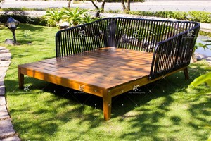 RABD - 099 de poli mimbre tumbonas muebles de jardín al aire libre - Product Image 3