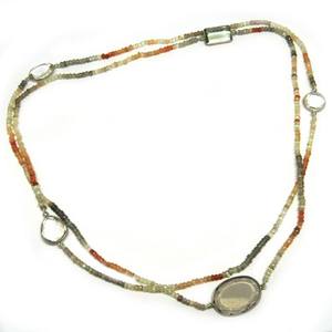 Superb-collares de plata de ley 925 con múltiples piedras, joyería de plata, venta al por mayor, India - Product Image 2