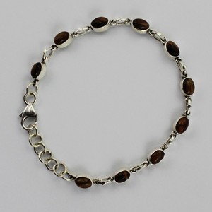 Bracelete de pedra preciosa olho de tigre, prata esterlina <span class=keywords><strong>925</strong></span> - Product Image 1