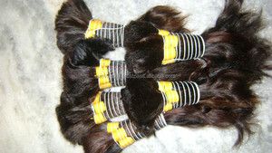 Garantie de qualité 100% extensions de cheveux humains en vrac vierges indiens 8 \ "jusqu'à 40 \" cheveux tressés crus naturels non weftés - Product Image 2