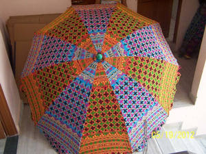 Parasol de jardin 2025, vente en gros d'usine, parasol en coton fait main, vintage, luxueux, décontracté, bohème, tropical, pour jardin, extérieur - Product Image 2