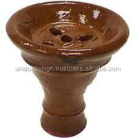 Farida narguilé argile égyptienne bols incassables tenir le tabac 40gms Mini/Midio/grand naturel/noir/marron/couleur 6.5:10cm 8:11cm