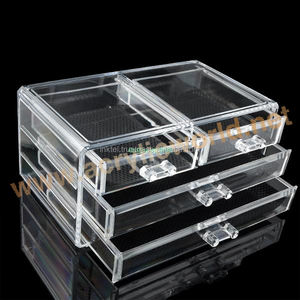 Gabinete de almacenamiento de cosméticos acrílico personalizado/gabinete de almacenamiento de maquillaje acrílico/cajones acrílicos Mostrador de exhibición de cosméticos - Product Image 4