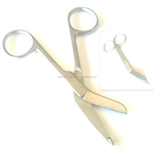 Ciseaux d'urgence en acier inoxydable pour pansements chirurgicaux de qualité Delta Med pour soins infirmiers et chirurgicaux - Product Image 1