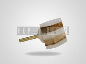 <b>Antique</b> <b>Brass</b> Carved Cabinet Drawer <b>Knob</b> Bone Wood <b>Door</b> <b>Knob</b> Kitchen Bedroom Dresser Hotel Living Room | Decorative Furniture - Product Image 3