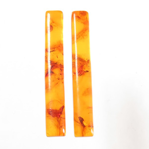 Orange Customized Baltic <b>Amber</b> Cabochon Prayer Beads Wholesale Making Jewelry <b>Pendant</b> Bracelet Earring Others Natural Oval Cut - Product Image 1