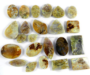 23 Uds cabujón pulido de forma libre 100 Gms piedras preciosas sueltas de jaspe de sagenita Natural para la fabricación de joyas - Product Image 2