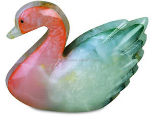 Esculturas de animales de mármol de colores, escultura de pato de mármol barata - Product Image 4