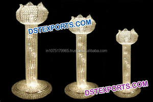 Boda de fibra tronco pilares oro blanco boda trompa de elefante corredor columnas de diseño diferentes Aisleway pilares fabricante - Product Image 5