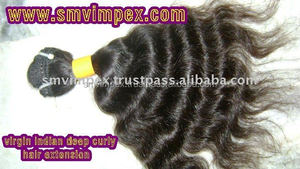 Cheveux indiens bruts naturels, extensions de cheveux indiens, vente en gros de cheveux indiens vierges non transformés. Cheveux indiens alignés sur les cuticules - Product Image 2