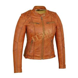 Chaqueta de cuero recubierta inspirada en unisex, cuello levantado, logotipo frontal, moderno, informal, semiformal, cómodo, prendas de vestir exteriores - Product Image 1