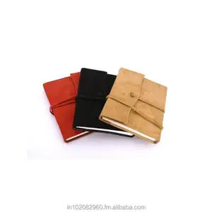Cahier A5 en cuir de daim véritable 100 feuilles rechargeable Journal Sketch Book Wrap Tie Closure Perfect Travel Yoga Journal Gift - Product Image 1