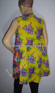 Túnica bordada de algodón 100%/Kurti/Top transpirable y respetuosa con el medio ambiente longitud Midi con cintura Natural - Product Image 4