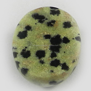 Natural jaspe dálmata 16x12mm cabujón Oval 10,10 Cts de piedras preciosas sueltas para la fabricación de la joyería - Product Image 2