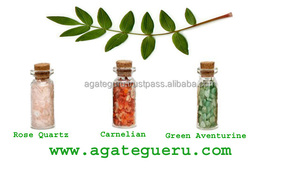 ชุดขวดหินอเวนจูรีนสีเขียวกุหลาบควอร์ตคาร์เนเลียน - Product Image 1