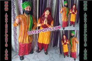 Bienvenido Punjabi señora estatuas bienvenida puerta estatuas fabricante la cultura Punjabi de fibra de estatua Decoración - Product Image 6