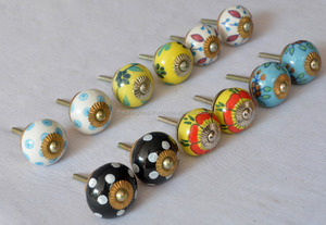 ลูกบิดเซรามิกทาสีมือดีไซน์ผสมทันสมัยตู้ลิ้นชักตู้เสื้อผ้าตู้เสื้อผ้าและอุปกรณ์ห้องนั่งเล่นสำหรับใช้ในบ้าน - Product Image 3