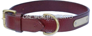 <span class=keywords><strong>Collar</strong></span> de perro de cuero genuino Premium acolchado supersuave de alta calidad, placa de grabado de Metal Popular de lujo, mascotas de Color personalizado - Product Image 2