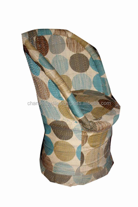 Indian Kantha Work Old Kantha Hand Embroidered Vintage Chairs Bamboo Chair Beautiful Antique Sari Patch-work Patio Vintage Chair