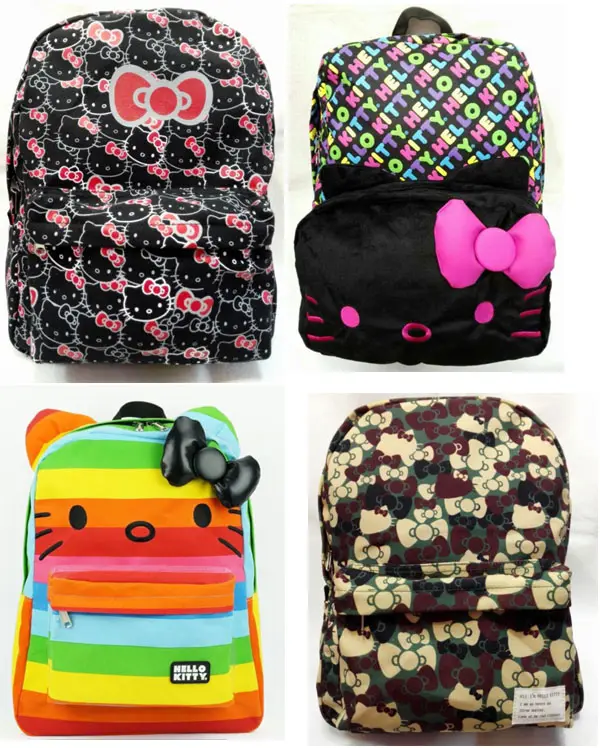 Cute Hello Kitty School Bag backpack for student colorful