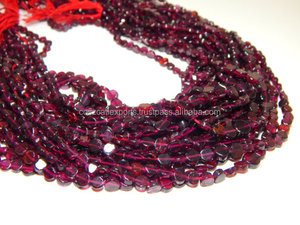 Natural Superb Quality <b>Red</b> Rhodolite Garnet Smooth Coin <b>Beads</b> 5-8mm Strand Gemstone <b>Beads</b> Handmade Jewelry Making Wholesale - Product Image 2