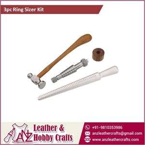 Fabricante al por mayor de herramientas de joyería 3 uds. Kit de herramientas de fabricación de joyas anillo Ampliador palo martillo de goma tamaños de medición de Metal - Product Image 2