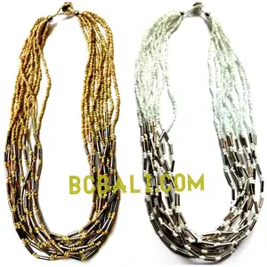 bali beads necklaces design charming multiple seeds