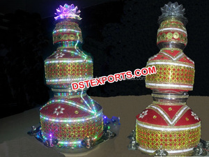 Décorations portables en satin pour scène sur le thème de la nuit, style Mehandi Punjabi, pour mariages indiens, vente en gros, fabricant et fournisseur - Product Image 4