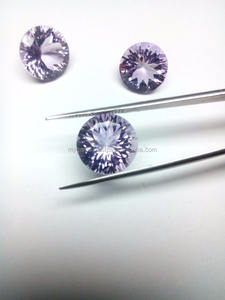 Amatista Rosa Natural, corte cóncavo redondo calibrado - Product Image 2