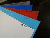 Feuille de PP de qualité supérieure, couleurs personnalisables, imprimable, légère, flexible, processus de découpe, épaisseur 0,15-10 mm, pour classement de bureau