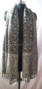 Indian Cashmere <b>Pashmina</b> Designer <b>Scarf</b> for Women Ethnic Stole Neck Wrap Shawl Hijab <b>Scarf</b> Traditional <b>Scarves</b> Shawls for Girls - Product Image 2