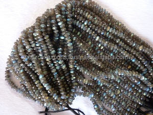 Labradorite à facettes en forme de rondelle pierres de guérison brins de perles pour la fabrication de bijoux perles de pierres précieuses - Product Image 4