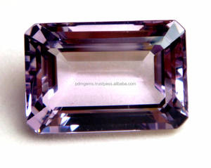 Amatista Rectangular tallada de Esmeralda Natural, gemas naturales sueltas, amatista, calidad AAA, fabricación de joyas al por mayor - Product Image 1