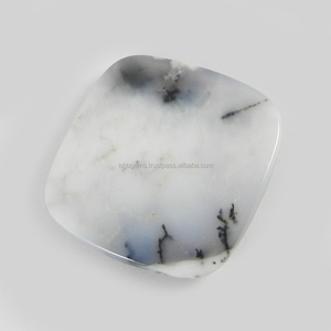หินหลวม Cabochon 10.90 Gms สำหรับการทำเครื่องประดับ IG0233 Dendritic โอปอลธรรมชาติ30มม. รูปทรงเบาะสี่เหลี่ยม - Product Image 2