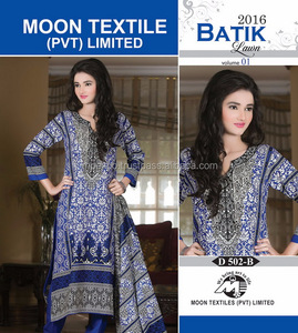 Batiq Pakistani Cotton Digital Print a Line <b>Dress</b> / Shalwar Kameez for Women - Product Image 2