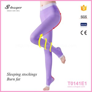ถุงน่องมีลวดลายสำหรับสาวญี่ปุ่นถุงน่องโปร่งใสป้องกันเส้นเลือดอุดตัน - Product Image 2