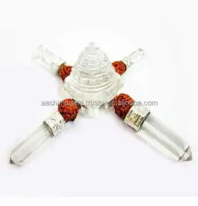 Cristal Quartz Shree Yantra Générateur D'énergie En Gros Cristal Artisanat Pierres Naturelles Fée Pierres Précieuses Générateur De Qualité Premium - Product Image 1