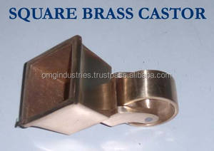 OMG Industries Roulette carrée en laiton massif - Product Image 2