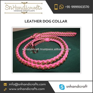 Collar de Cuero para Perro Hecho a Mano, Mágico, de Máxima Resistencia, con Costuras Excelentes, en Venta - Product Image 1