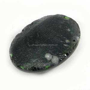 Obsidienne flocon de neige de qualité naturelle parfaite, 7,45 g, cabochon ovale 20x31 mm, pierre précieuse pour bijoux IG0859 - Product Image 2