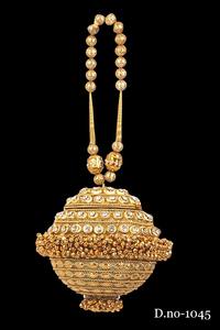 1043 Handmade <b>Metal</b> Ladies Evening Bags High Quality Gold Silver <b>Beaded</b> Square Pattern Stone Work for Bridal and Party Use - Product Image 5