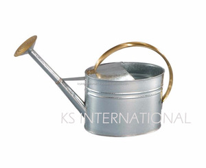 Garden Decorated Galvanized Steel Vintage Powder Coated Flower <b>Pot</b> Cheap <b>Plant</b> Metal Watering Can - Product Image 1