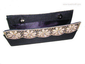 Nouvelle Pochette de Soirée de Luxe Perlée et Brodée Zari, Élégante, avec Bandoulière Chaîne et Fermeture à Rabat, Personnalisable - Product Image 4