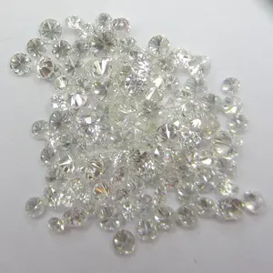 Diamant naturel en vrac blanc brillant 1.00TCW, taille ronde et étincelante, Lot I2 de clarté