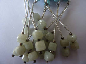 Boîte de pierres précieuses aigue-marine laiteuse de haute qualité prix de gros paires de perles cristaux pierres de guérison fabrication de bijoux Gemston - Product Image 2