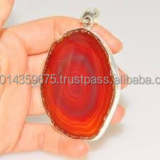 จี้พลอยโมราชุบโรเดียมเงินสเตอร์ลิงเครื่องประดับแฟชั่นขนาดใหญ่ - Product Image 2