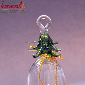 Adornos navideños de cristal soplado transparente, campana, decoración de árbol - Product Image 2