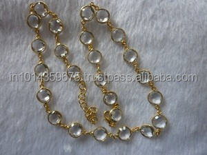 Joyería de moda collar de cristal cadena al por mayor para mujeres - Product Image 3