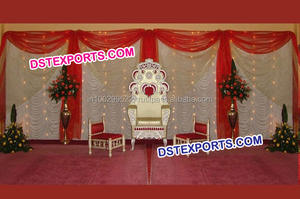 Telón de fondo con Garba bordada para boda, escenario de Mehandi, decoración, Punjabi, escenario de boda - Product Image 6